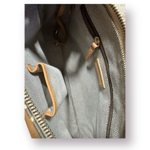 Dooney & Bourke Vintage Tan Double‎ Strap Shoulder Bag Leather Handbag - Picture 6 of 7